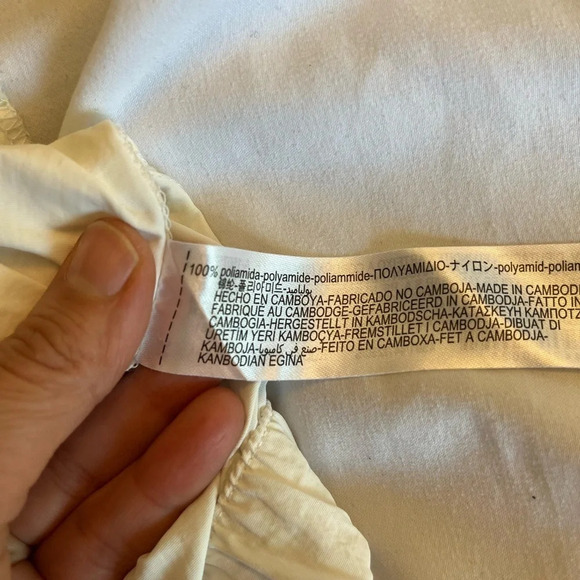 Zara Parachute cargo white pants  size small - Picture 11 of 16
